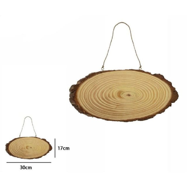 Trade Shop Traesio - Trade Shop - verfügbar naturaler legno base tronco entwicklung oder nach end 30X17CM 72104 -