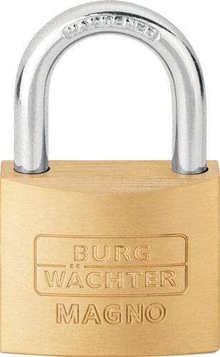 Burg Wachter - Zylindervorhangschloss 400 e Magno / 30 Schlosskörperbreite 30 mm Messing verschiedenschließend
