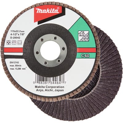 Fächerschleifscheibe 115 mm C60F - D-28042 - Makita