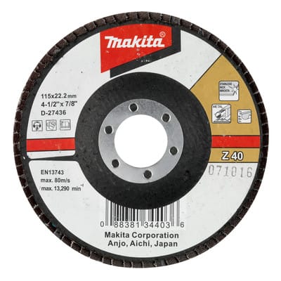 Fächerschleifscheibe 115 mm Z40 - D-27436 - Makita