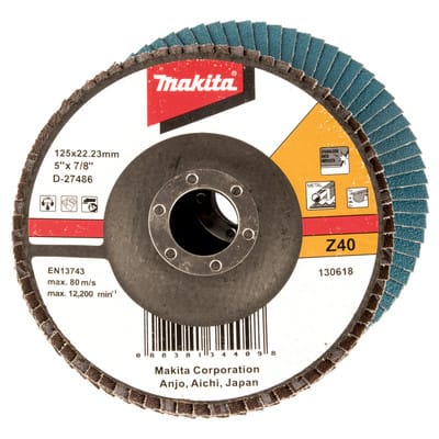 Fächerschleifscheibe 125 mm, Z40 - Makita