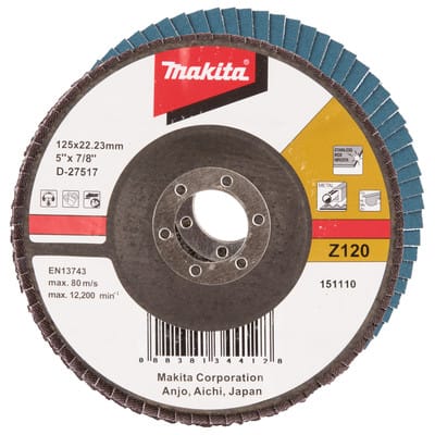 Fächerschleifscheibe 125 mm, Z120 - Makita