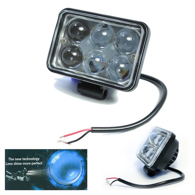 Trade Shop Traesio - Trade Shop - scheinwerfer zusatzlampe deep 12V 6 led weisses licht 18W motorrad roller -