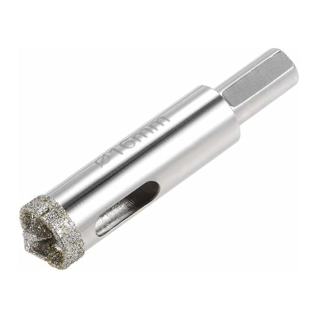 Glas-lochsägen-diamantbohrer Mit Zentrierbohrer Für Glas, Keramik, Porzellan, Fliesen 16 Mm