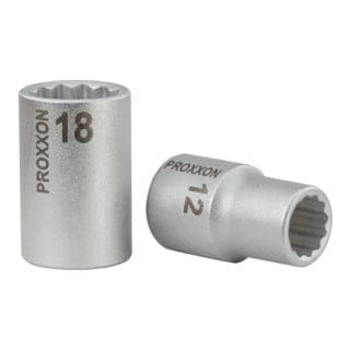 1/2'- Vielzahn-Steckschlüsseleinsatz 12-kant, 9 mm - 23304 - Proxxon