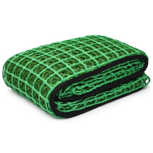 Ladungssicherungsnetz Grün 2,1x1,25m Masche 4,5x4,5 cm Stärke 3 mm Polypropylen Transportnetz für Anhänger mit Randkördel Witterungsbeständig Ladung