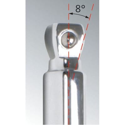 KS Tools 1/4"+3/8"+1/2" CHROMEplus Kipp-Verlängerungs-Satz, 9-tlg - 918.0009