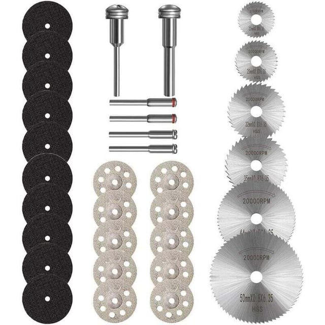 Trennscheiben Für Dremel. Zubehör Für Rotationswerkzeuge Mini-diamanttrennscheibe Mit 1/8-zoll-schaft Und Hss-kreissägeblätter Und Harz-metall-trennscheiben Werkzeuge Holz-metall-steinschneiden
