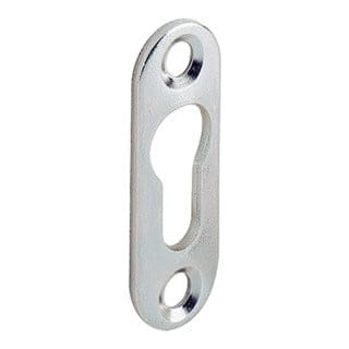 Linsenkopfbeschlag 42mm Stahl chromatiert