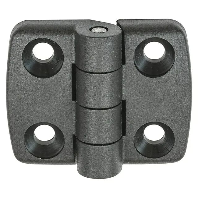 Vormann - Scharnier Höhe 48 mm Breite 58 mm Stärke 8,3 mm Polyamid schwarz
