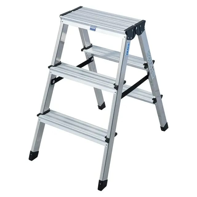 Krause - Doppelleiter Stehleiter Dopplo Trittleiter 2x3 - 2x8 Stufen Stufenleiter