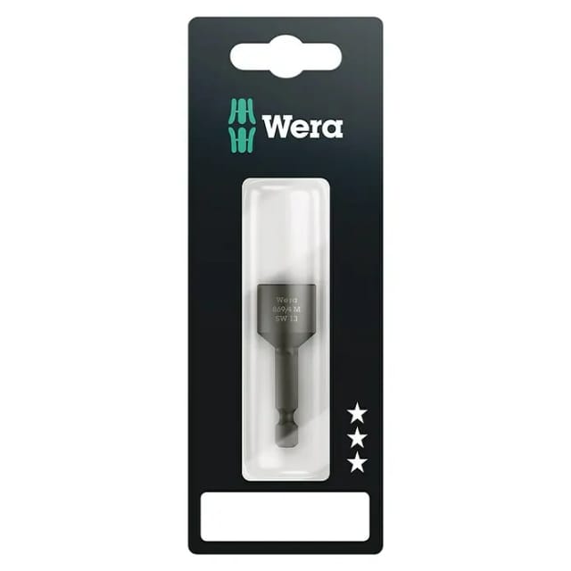 869/4 m 05073508001 Steckschlüssel-Maschinenaufnahme 13 mm Antrieb 1/4' (6.3 mm) 50 mm 1 St. - Wera