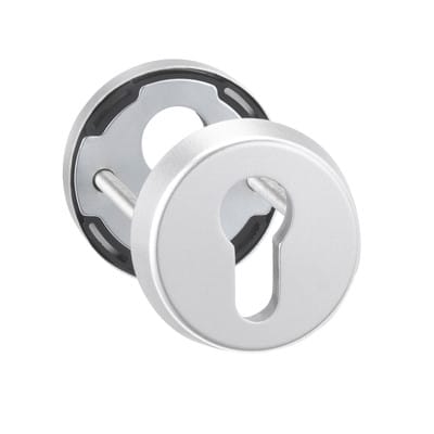 Dieckmann - edi Haustür-Schutz-Schlüsselrosette 6633,PZ,RH12,edelstahl s TS=68mm, 6633 F00