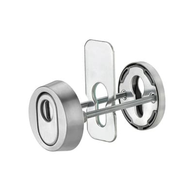 EDI Haustür-Schutz-Schlüsselrosette 7456,PZ,RH15,silberfarbig