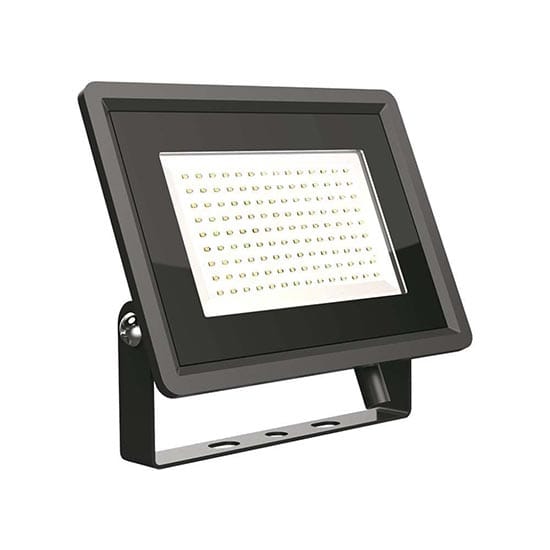 V-TAC VT-49104 LED-Fluter 100 W SMD 87 LM/W 110° Naturweiß 4000 K schlankes schwarzes Aluminium IP65 – SKU 6722