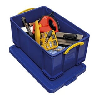 Aufbewahrungsbox 71 x 31 x 44 cm (B x H x T) DIN A4 64l Polypropylen blau