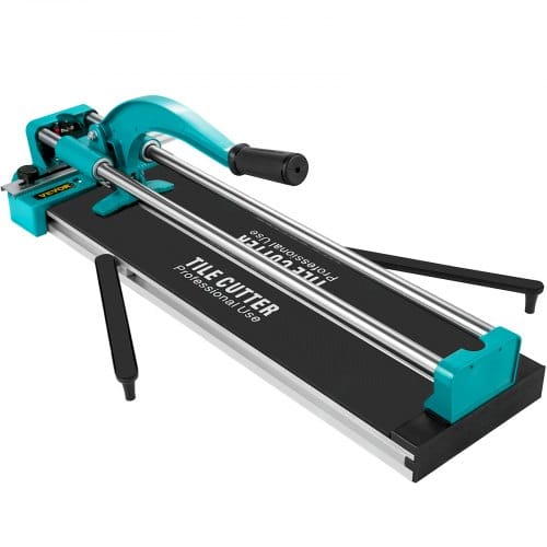 Vevor Manuelle Fliesenschneidmaschine 35-600 Mm, Fliesen Schneider Doppelspurig Schnittdicke 6-15 Mm, Aluminium, Einstellbarer Winkel 0-60 Grad, Laser-positionierung, Beweglicher Maschinentisch 7 Kg