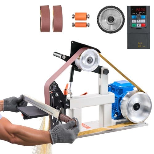 Bandschleifmaschine 1500 W Band Und Scheiben Schleifmaschine 5,08 X 208,28 Cm Riemengröße Bandschleifmaschine 1 Phase In 3 Phase Schleifgerät 427 X 30,5 Cm Gummischeibe Band-tellerschleifer - Vevor