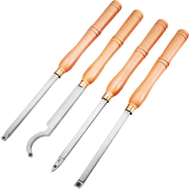Stechbeitel Set Wellendurchmesser 12 Mm, Stemmeisen Holz 4-teilig, Stechbeitel Mit Holzgriff, Stecheisen Mit T15- Und T20 Inbusschlüssel - Vevor