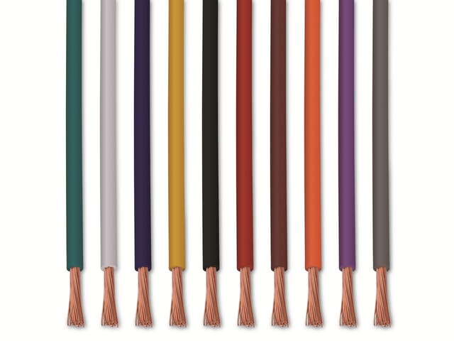 Quadrios - 22CW004 Litzensortiment 1 x 0.5 mm² Weiß, Blau, Braun, Orange, Grün, Gelb, Grau, Violett,
