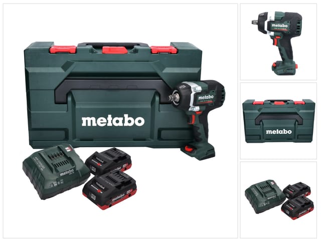 Metabo SSW 18 LTX 800 BL Akku Schlagschrauber 18 V 800 Nm 1/2" Brushless + 2x Akku 4,0 Ah + Ladegerät + metaBOX
