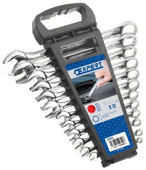 Satz von 12 Ringmaulschlüsseln expert by Facom auf Rack - E110309