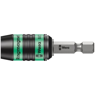 Bithalter Rapidaptor 1/4 für 1/4 Bits Magnet 57mm Ringmagnet Wera