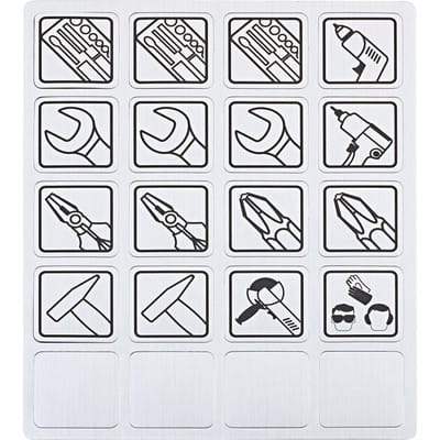 FP - Magnetetiketten Symbole Werkzeug