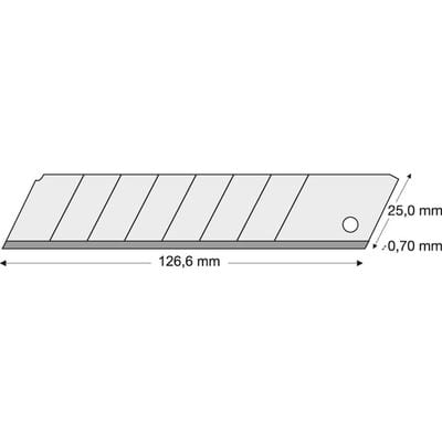Lutz Abbrechklinge 25mm Pack a 10 St.