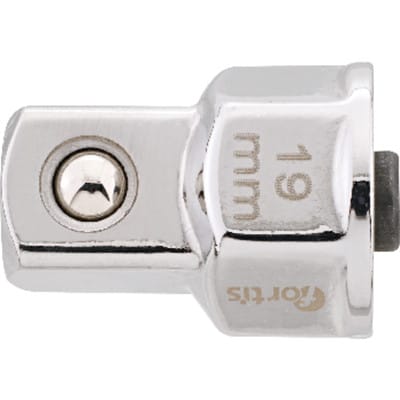 FP - Steckschlüssel-Adapter 19mm für 1/2' fortis