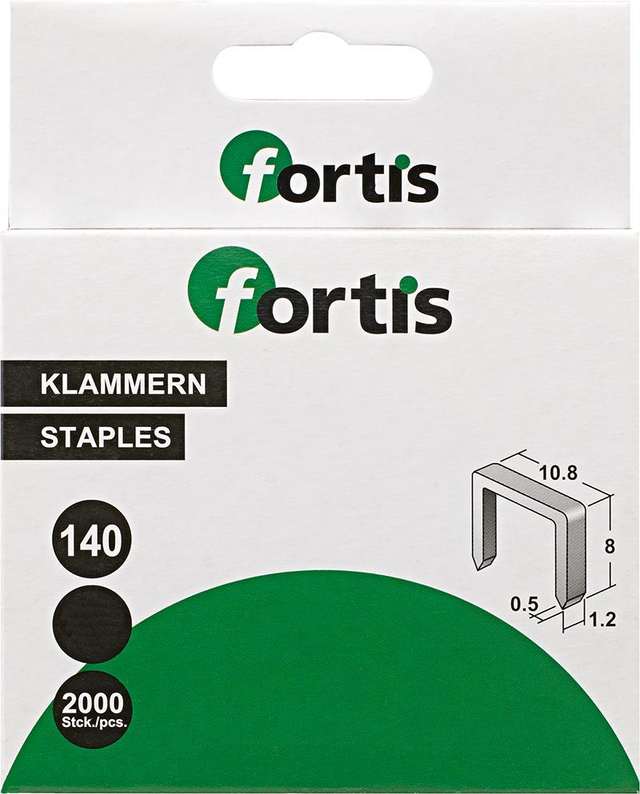 Fortis Heftklammer 8 mm a 2000Stk.