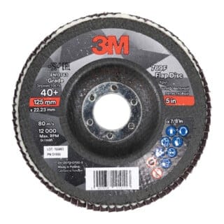 FP - 3M Fächerschleifscheibe 769F, Glasgewebeteller schräg,⌀ 125 mm, Körnung: 40