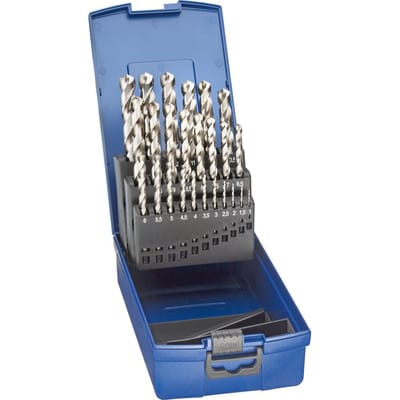 Spiralbohrer-Set DIN388 hsse geschliffen Typ n 1-13mm fortis