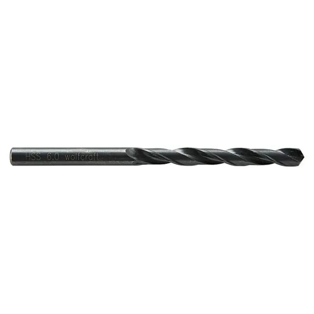 Wolfcraft - Metallbohrer hss rollgewalzt 7506010 ø 6,0 mm Rundschaft Metallbohrer