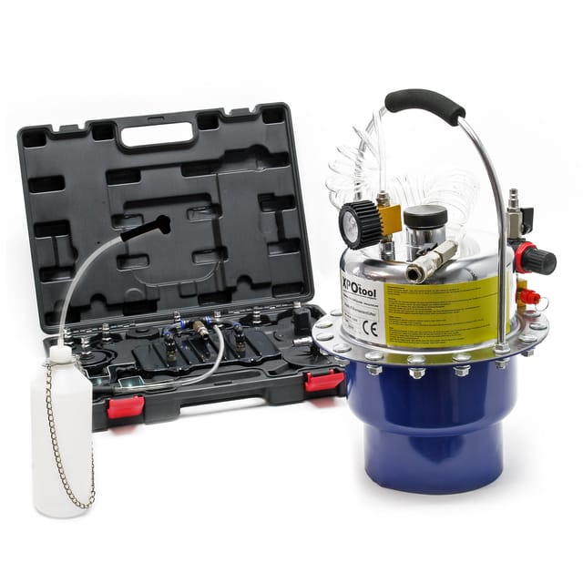 Druckluft Bremsenentlüfter automatisches Bremsflüssigkeitswechselgerät 5L Behälter max. 3bar - Xpotool