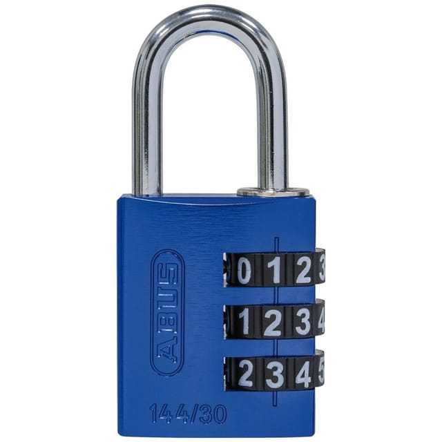 FP - abus Zahlen-Hangschloss 144/30 blau Lock-Tag