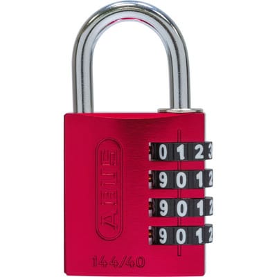 FP - abus Zahlen-Hangschloss 144/40 rot Lock-Tag