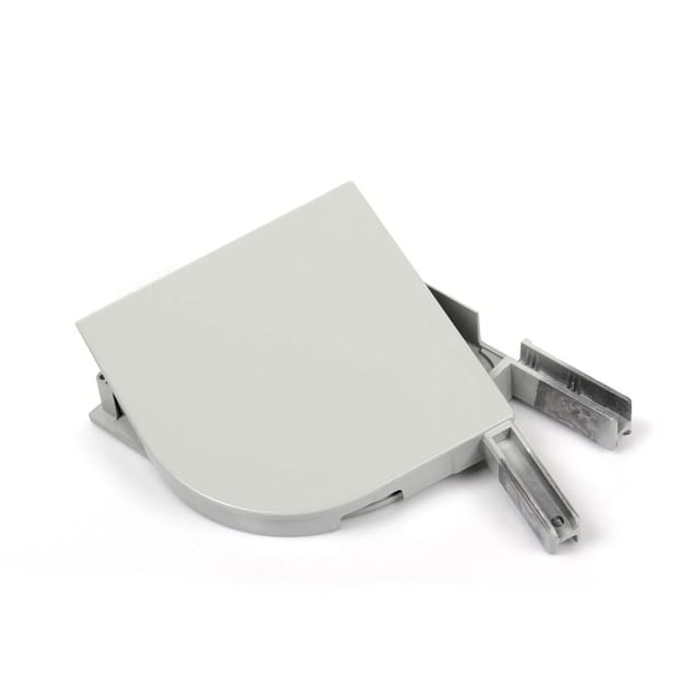 Alu Blendkappen - Viertelrund - 150 mm - Grau ral 7038