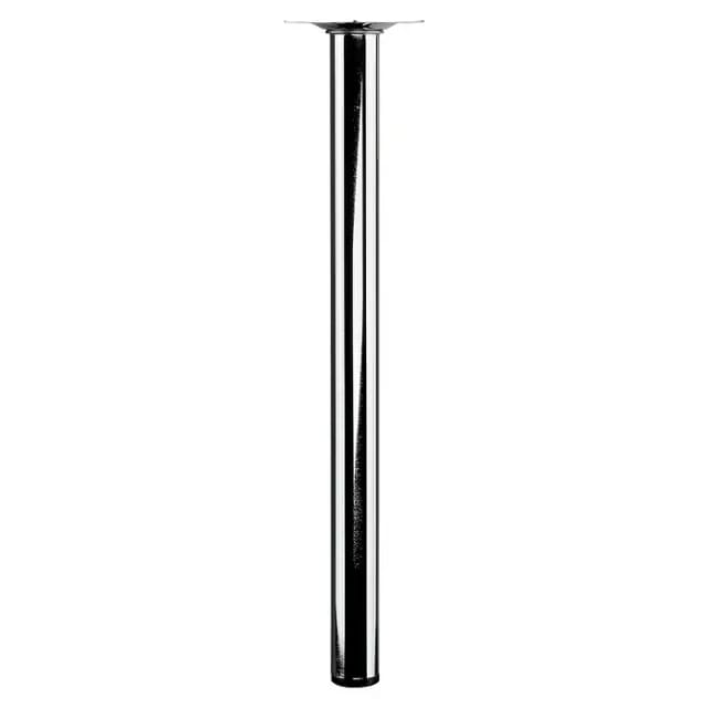 REI - Zylindrisches Stahlbein, glänzende Chromfarbe, Mod. 401g ø3x40cm (2-401g.400.21)