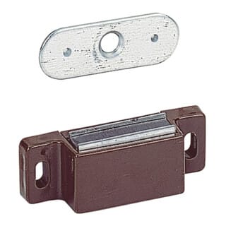 Haftmagnetschnäpper m 71/GP 1 40 n, braun passiviert - Hettich