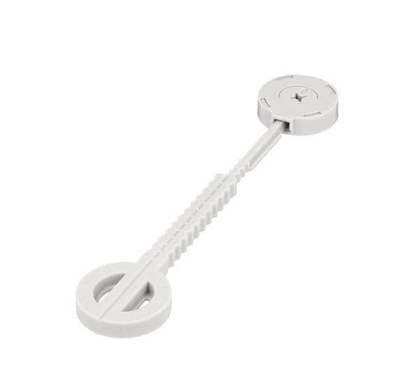 Siso - Arbeitsplattenverbinder fix-a-lot für Arbeitsplatten ab 10 mm, ks hellgrau