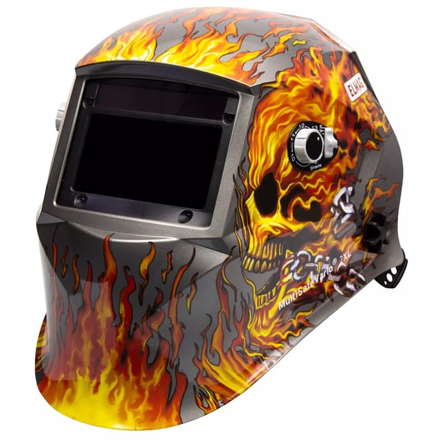 Elmag - Automatik-Kopfschweißschirm Design 'flame' (56384)