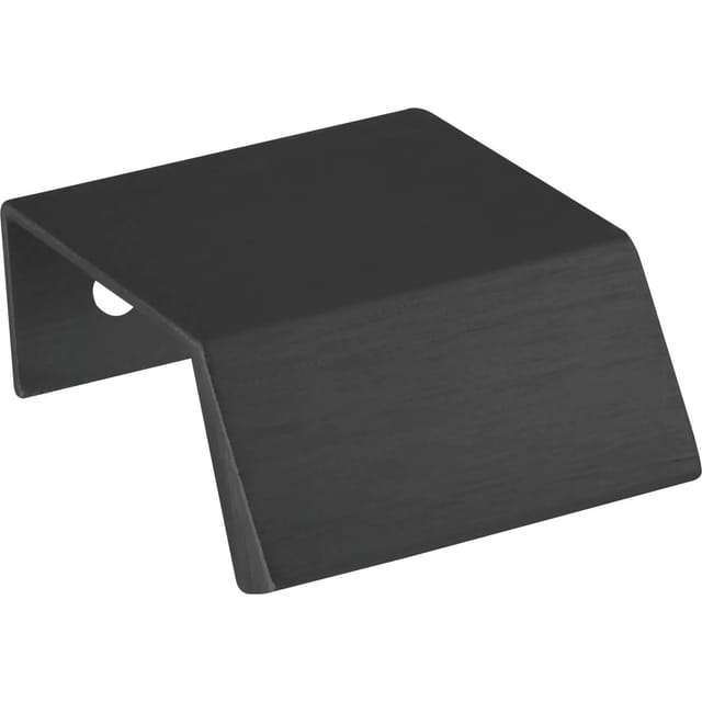 Furnipart - Griffleiste Bench la 20mm - Griff zum Schrauben - Schrankgriff flachBreite 40mm, Aluminium schwarz matt gebürstet