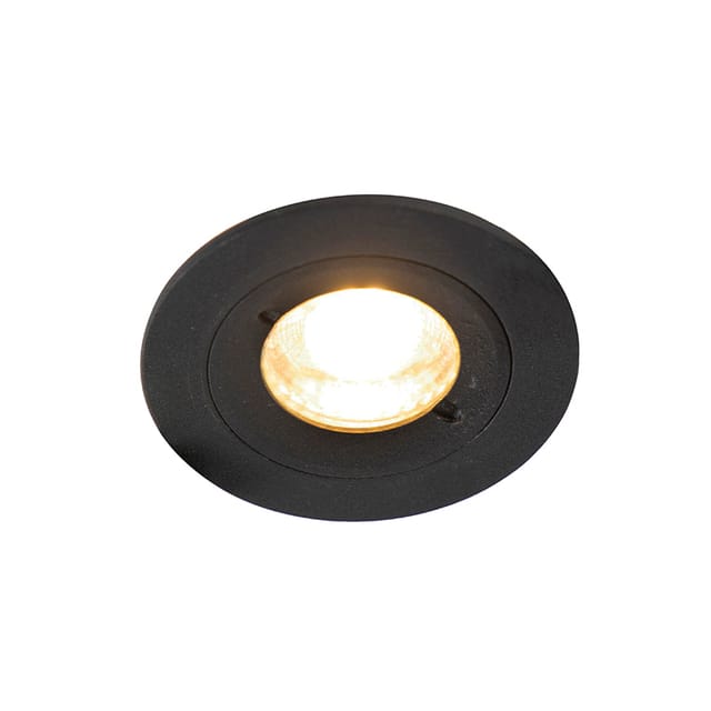 Moderne Smart Einbau Spot schwarz inkl. WiFi GU10 IP54 - Xena Round