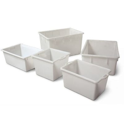 GRAF Kunststoffbehälter eckig 60 l PE natur - 812920