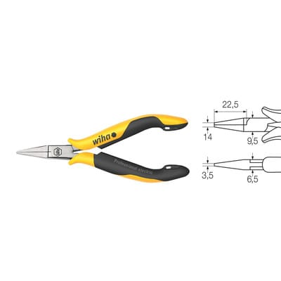 Flachzange Professional esd flache, kurze Backen 120 mm, 4 3/4' (26806) - Wiha