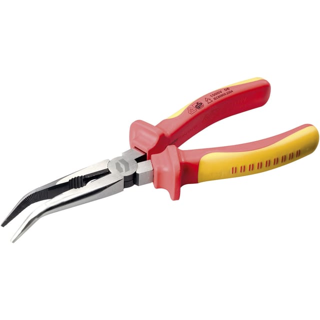 Toolcraft - TO-6796773 vde Telefonzange 40° gebogen Chrom-Vanadium Stahl 200 mm