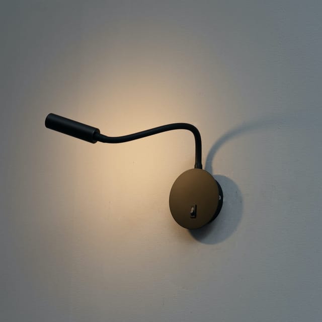 Einstellbares schwarzes LED-Leselicht - Norma