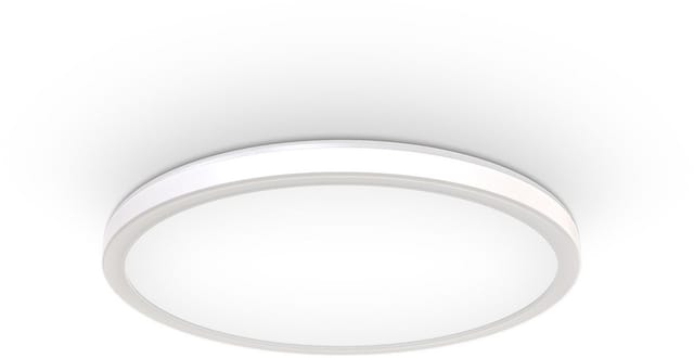 B.k.licht - led Panel Ø29,3 cm - 18W, 2400lm, dimmbar, flach, backlight, neutralweiß, weiß