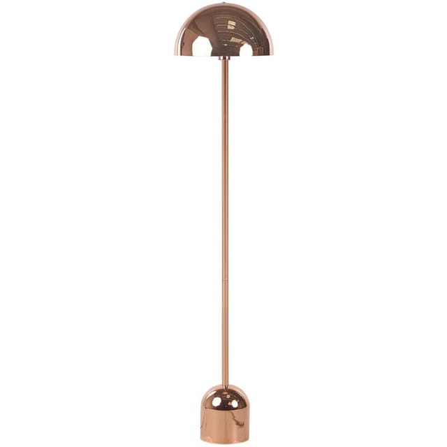 Stehlampe Kupfer Metall 158 cm Langes Kabel mit Schalter Runder Lampenschirm Industrie Design